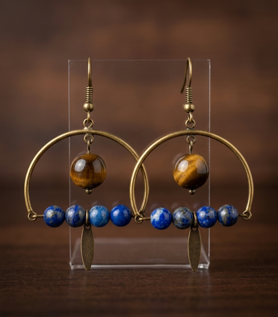 Boucles d'oreilles Lapis Lazuli