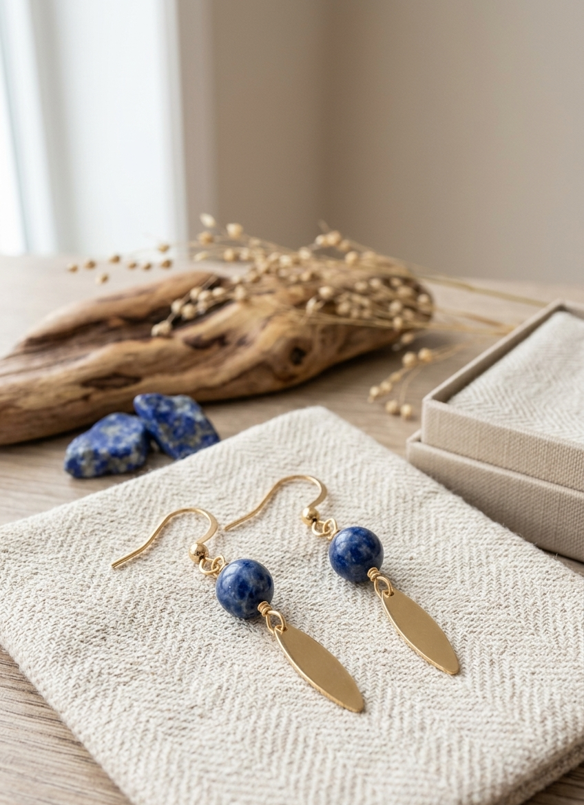Boucles d'oreilles Lapis Lazuli